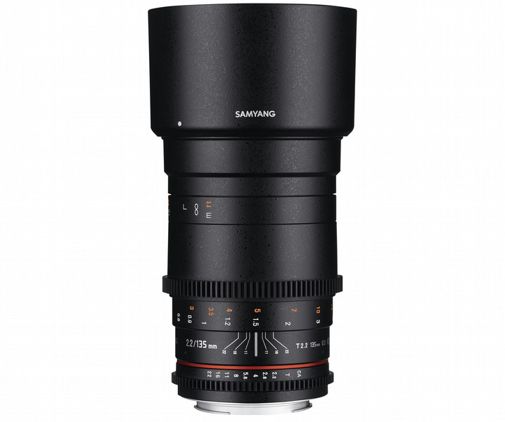 Samyang 135mm T2.2 VDSLR Sony E SLR Telephoto lens Black