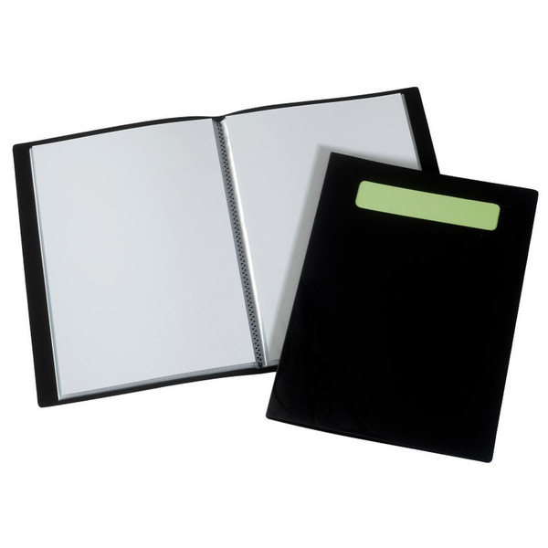 Kensington Ecodesk A4 Display Book 20 Pocket Black