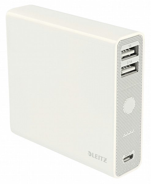 Leitz Complete USB Power Bank 12000 Lithium-Ion (Li-Ion) 12000mAh Weiß Akkuladegerät