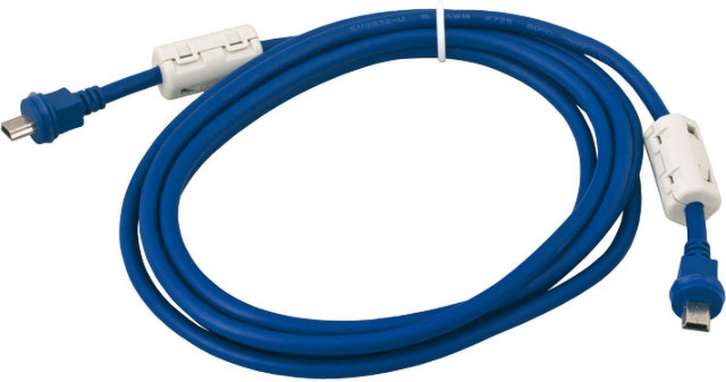 Mobotix MX-FLEX-OPT-CBL-3 3м Mini-USB B Mini-USB B Синий кабель USB