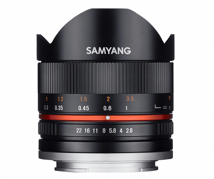 Samyang 8mm F2.8 UMC Fish-eye II SLR Wide fish-eye lens Черный