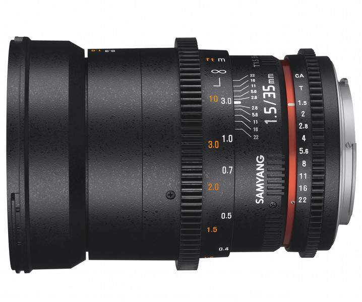 Samyang 35mm T1.5 VDSLR AS UMC II SLR Wide lens Черный