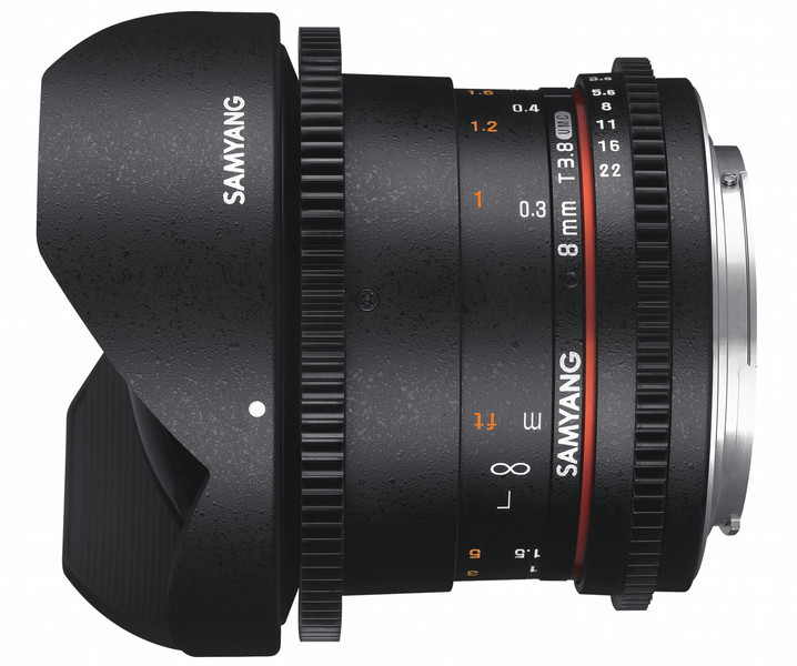 Samyang 8mm T3.8 VDSLR UMC Fish-eye CS II SLR Wide fish-eye lens Черный
