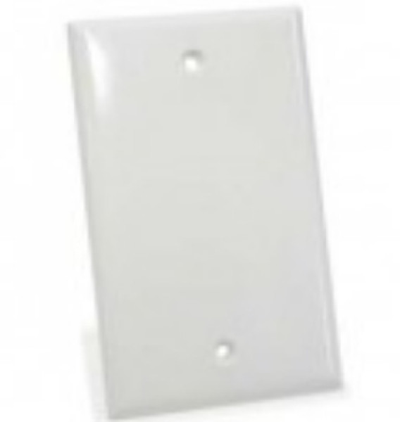 Unirise WP-BLANK-WHT White switch plate/outlet cover