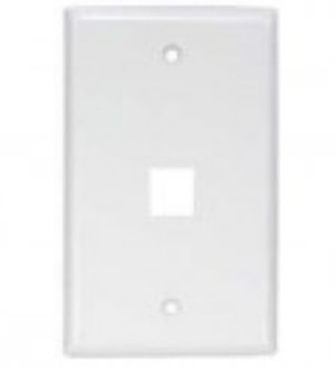 Unirise WP-1P-WHT White switch plate/outlet cover