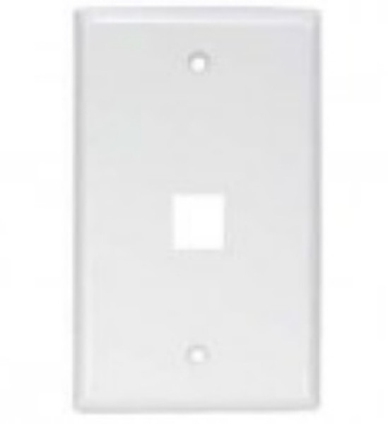 Unirise WP-1P-WHT White switch plate/outlet cover