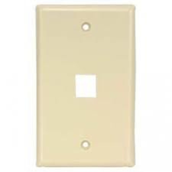 Unirise WP-1P-IVY Ivory switch plate/outlet cover