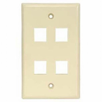 Unirise WP-4P-IVY Ivory switch plate/outlet cover
