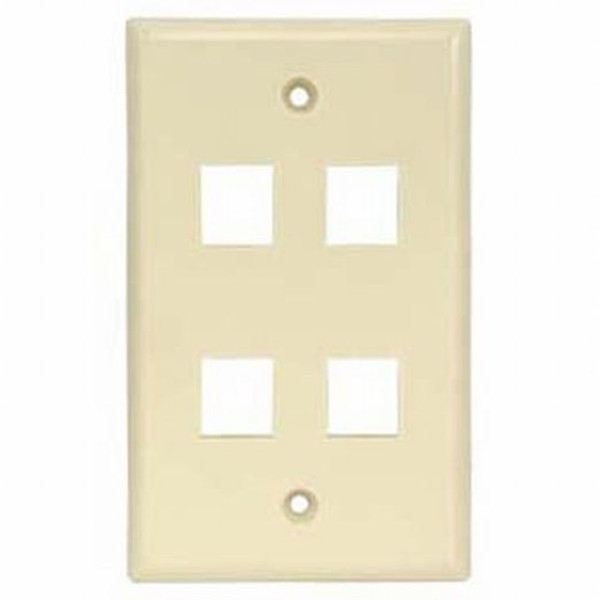 Unirise WP-4P-IVY Ivory switch plate/outlet cover