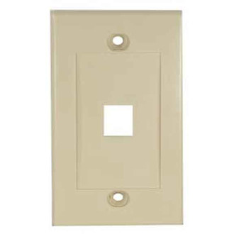 Unirise WPD-1P-IVY Ivory switch plate/outlet cover
