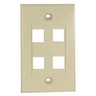 Unirise WPD-4P-IVY Ivory switch plate/outlet cover