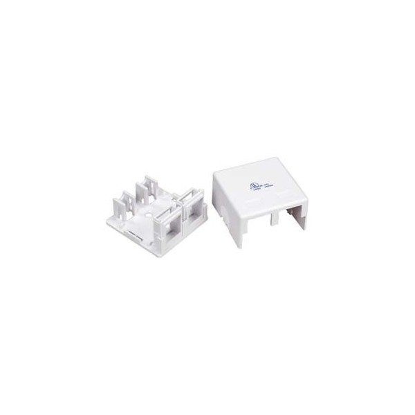 Unirise SMB-2PT-WHT White switch plate/outlet cover