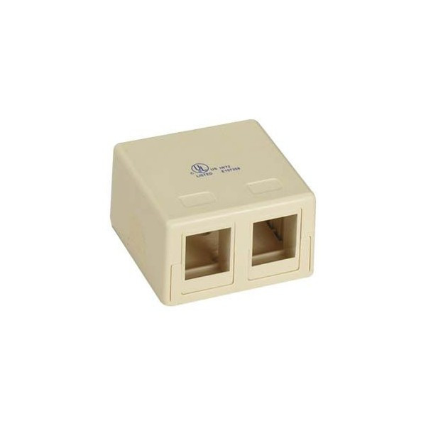 Unirise SMB-2PT-IVY Ivory switch plate/outlet cover