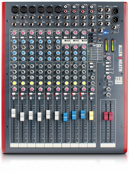Allen & Heath ZED12 FX 12channels Grey,Red audio mixer