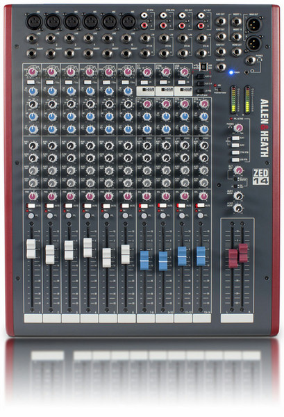 Allen & Heath ZED14 14Kanäle 20 - 20000Hz Grau, Rot Audio-Mixer