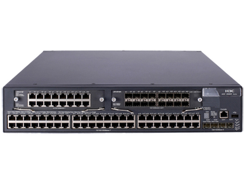 Hewlett Packard Enterprise A 5800-48G Switch w/2 Interface Slots Управляемый L3 Gigabit Ethernet (10/100/1000) 2U Серый