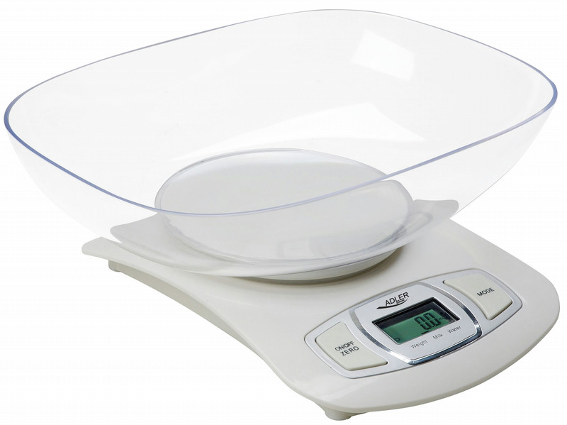 Adler AD 3137w Tabletop Electronic kitchen scale White