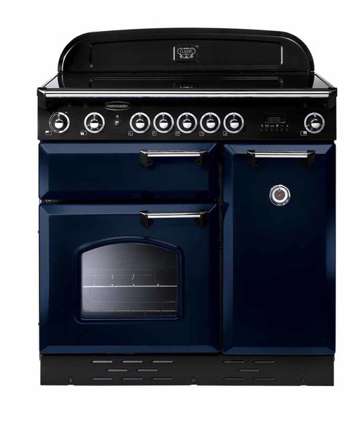 Rangemaster Classic 90 Ceramic Freistehend Ceramic hob A Schwarz, Blau