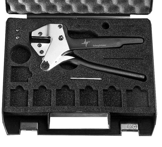 Telegärtner N00000A0017 Crimping tool Черный, Cеребряный обжимной инструмент для кабеля