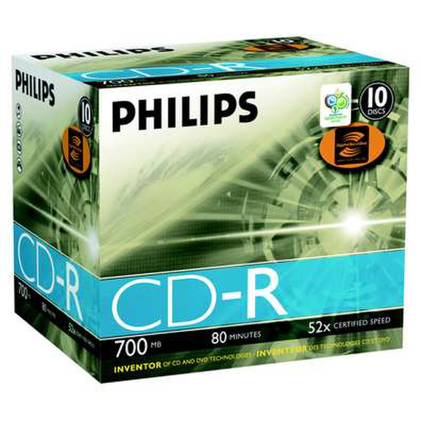Philips 700MB / 80min 52x LS CD-R 700МБ 10шт