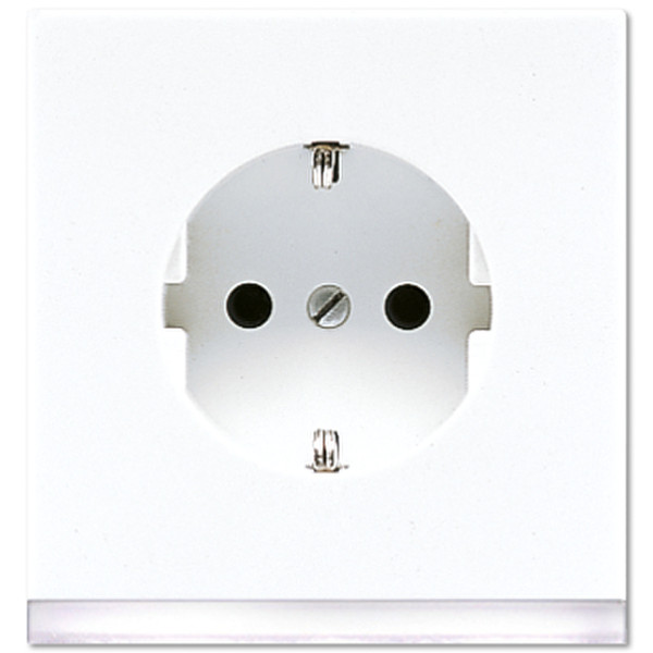 JUNG LS 520-O WW LEDW Type F (Schuko) White outlet box