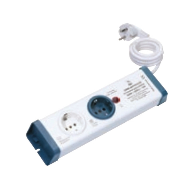 Bachmann 924.164 2AC outlet(s) 230V 1.5m Blue,White surge protector