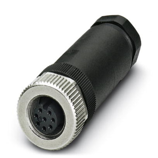 Phoenix 1513347 M12 Black,Stainless steel wire connector