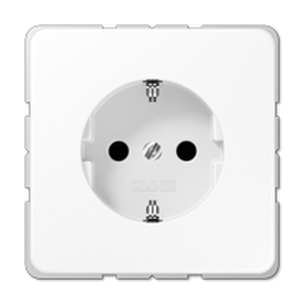 JUNG CD 520 KIBF WW Schuko White socket-outlet