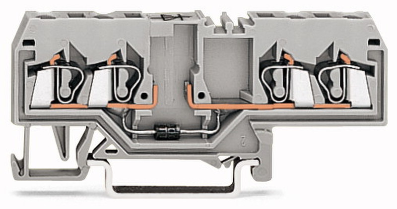 Wago 280-655/281-411 4P Серый electrical terminal block