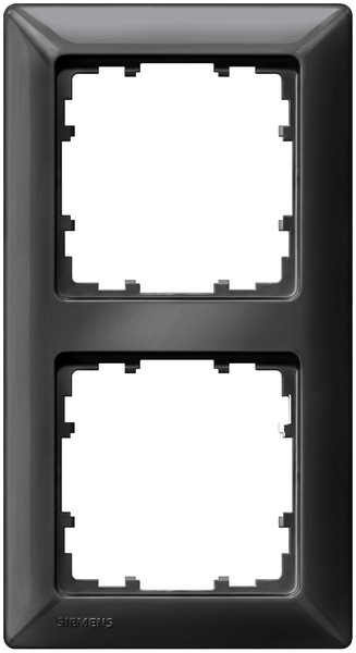 Siemens 5TG25526 Carbon,Metallic switch plate/outlet cover