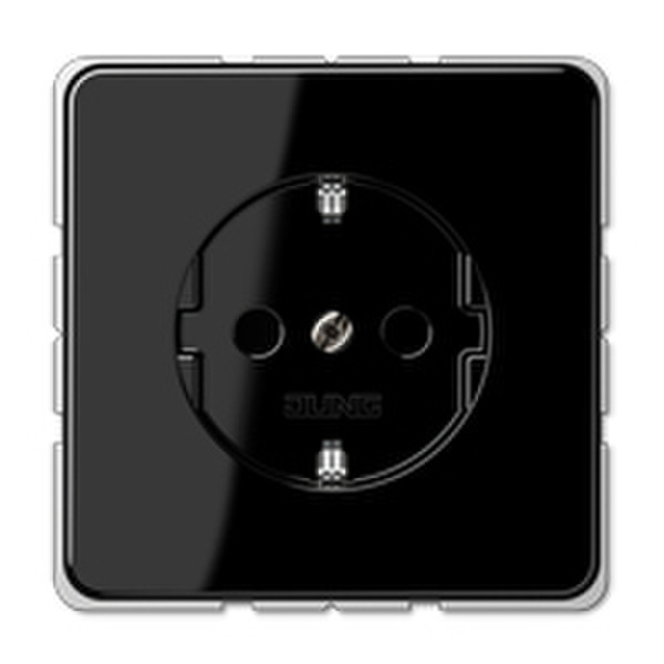 JUNG CD 520 SW Schuko Black socket-outlet