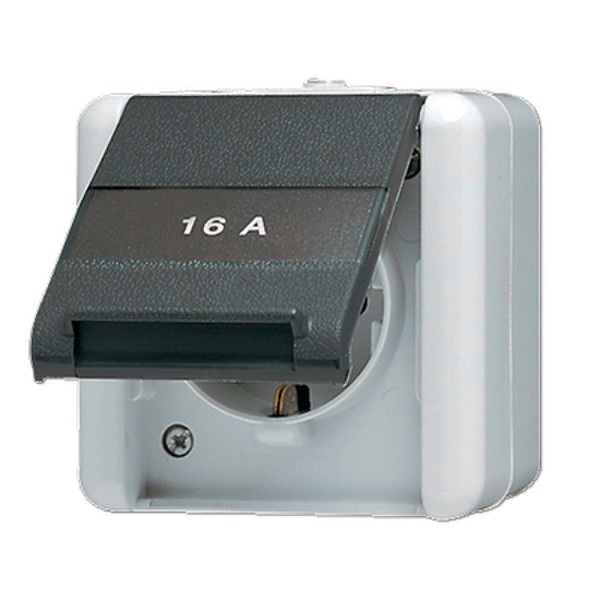JUNG 820 NAW Type F (Schuko) outlet box