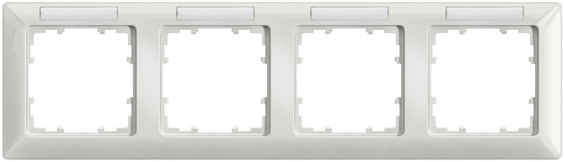 Siemens 5TG25530 Titanium,White switch plate/outlet cover