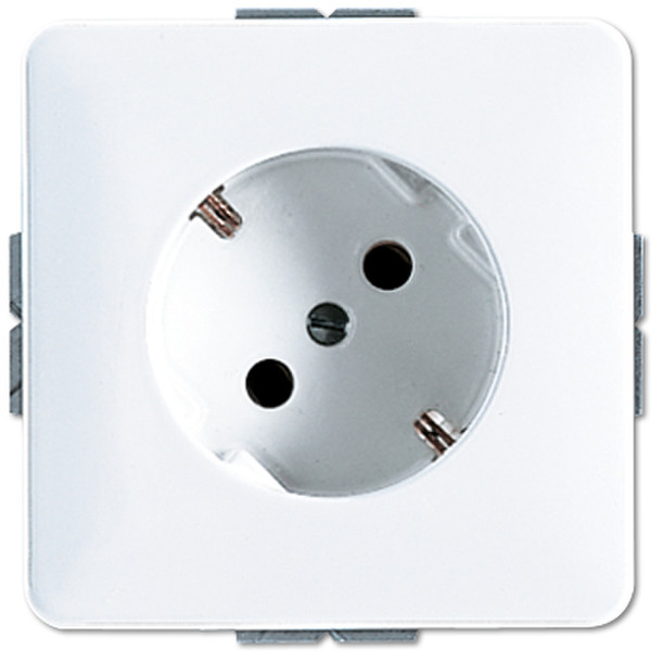 JUNG 520-45 Type F (Schuko) White outlet box