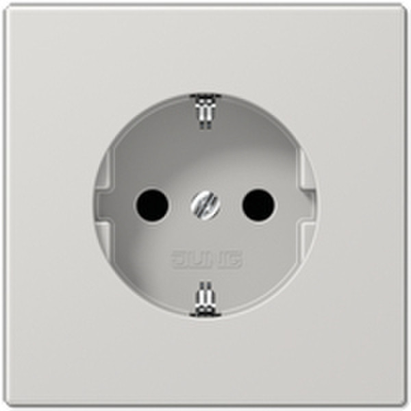JUNG LS 520 KI LG Schuko Grey socket-outlet