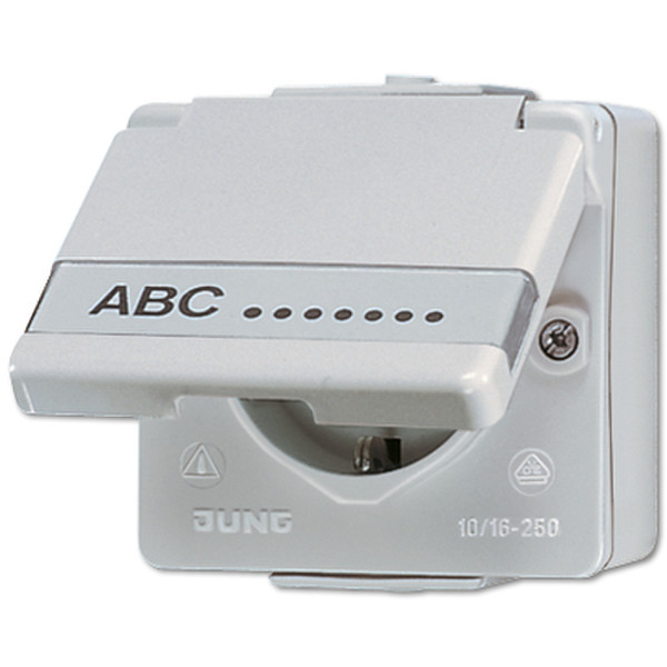 JUNG 620 NAW Type F (Schuko) outlet box