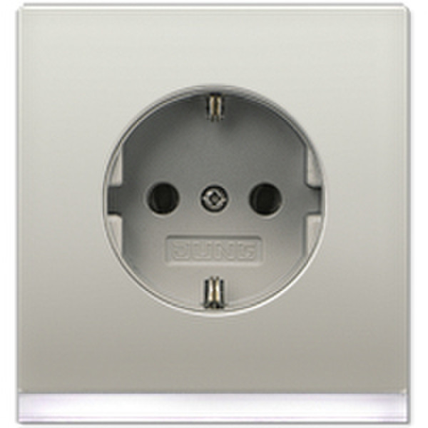 JUNG ES 2520-O LEDW Schuko Stainless steel socket-outlet