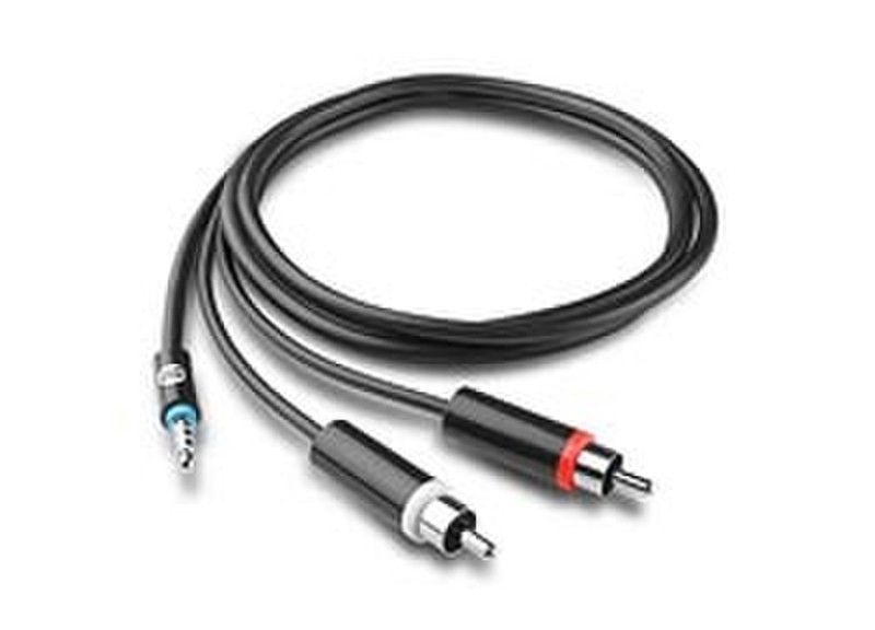 DLO Y-Adapter Cable 1.5м 3,5 мм RCA Черный аудио кабель