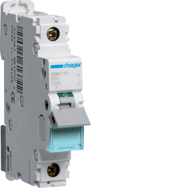 Hager NBN110 B-type 1P 1module(s) Stromunterbrecher