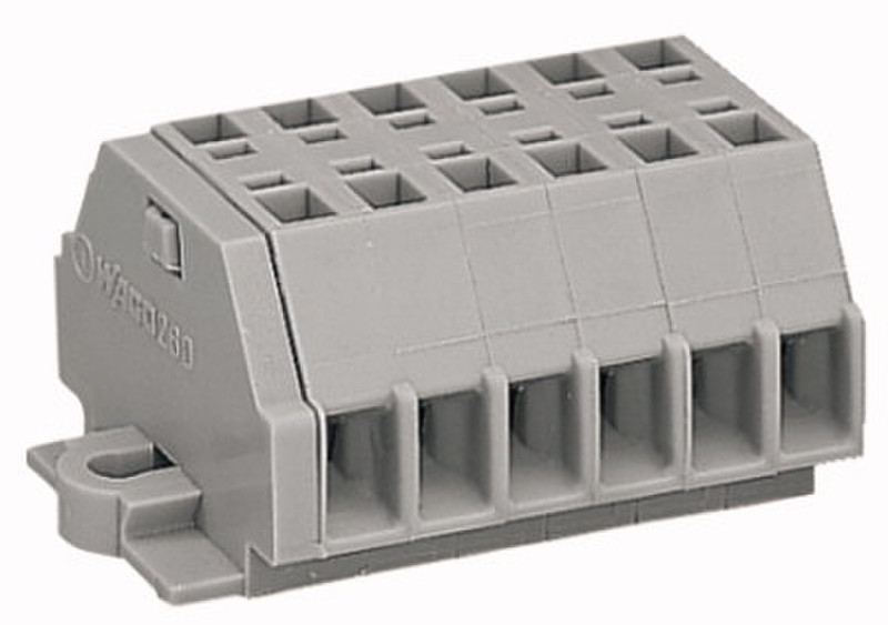 Wago 260-106 6P Grey electrical terminal block