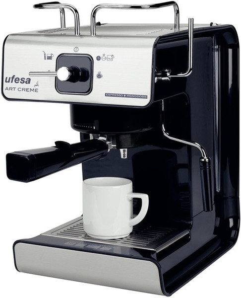 Ufesa CE7160 Art Creme Espresso machine 1.5L 2cups Black