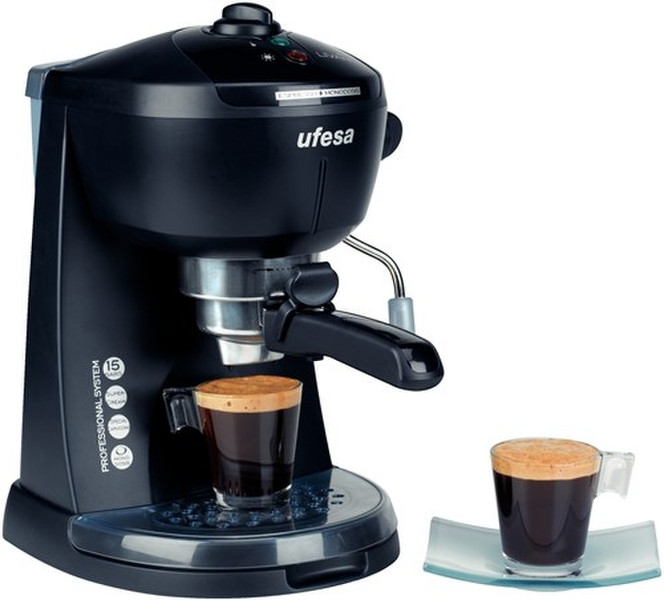 Ufesa CE7128 Livanto Espresso machine 0.9L 2cups Black