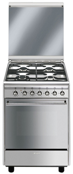 Smeg CX61GVE Built-in Gas hob Stainless steel cooker