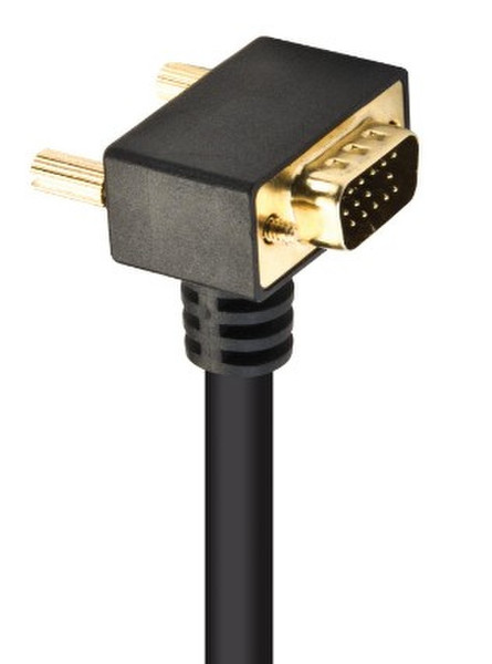 Kindermann 7483000102 2m VGA (D-Sub) HDMI Black video cable adapter