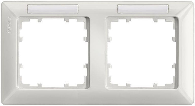 Siemens 5TG25521 Titanium,White switch plate/outlet cover