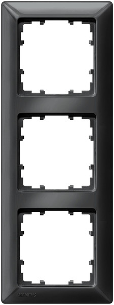 Siemens 5TG25536 Carbon,Metallic switch plate/outlet cover