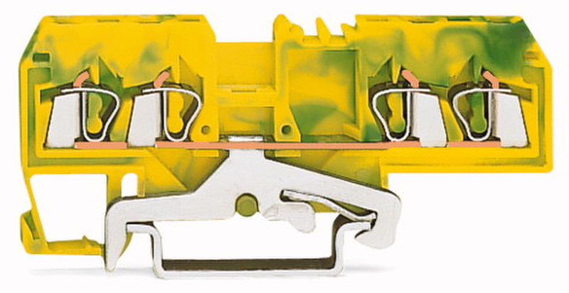 Wago 280-677 4P Green,Yellow electrical terminal block