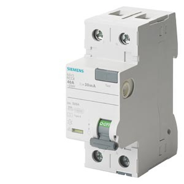 Siemens 5SV3311-6 2 White electrical switch