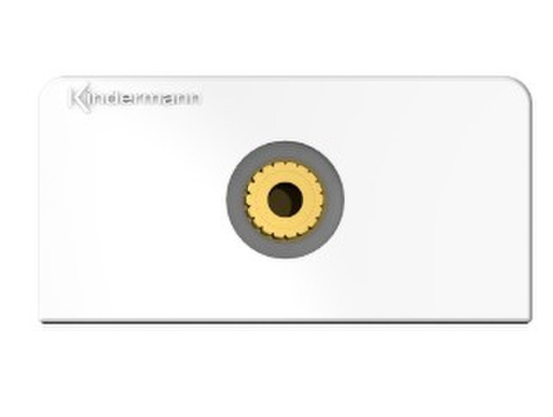 Kindermann 7456000411 3.5 mm Gold,Silver,White socket-outlet