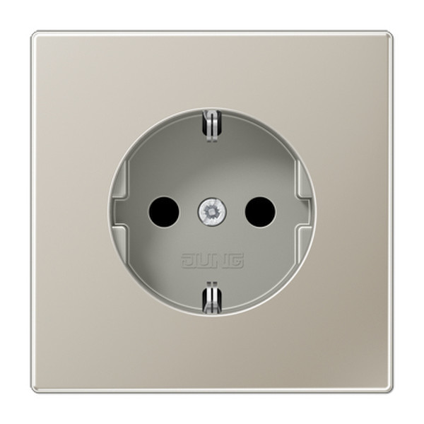 JUNG ES 1520 Type F (Schuko) Stainless steel outlet box